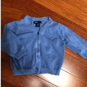 Baby gap baby boy lightwight cardigan in baby blue